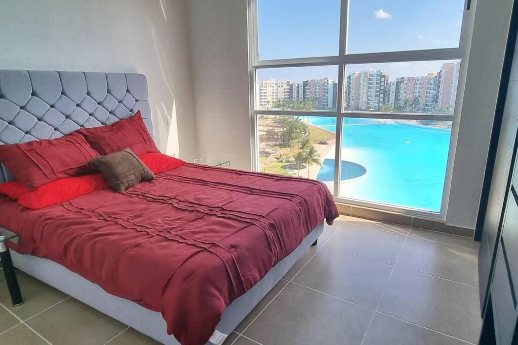 Departamento Con Laguna Artificial Cancún Esterno foto