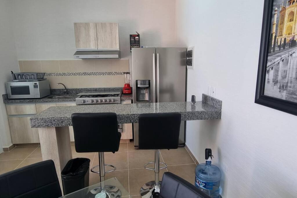 Departamento Con Laguna Artificial Cancún Esterno foto