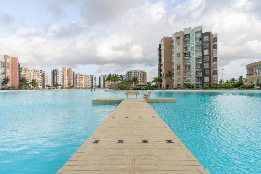 Departamento Con Laguna Artificial Cancún Esterno foto